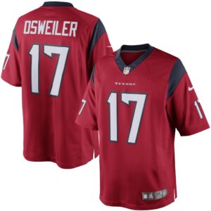 Men's Houston Texans Brock Osweiler Nike Red Limited Jersey