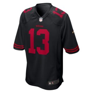 Men's San Francisco 49ers Brock Purdy Nike Black Fashion Game Jersey