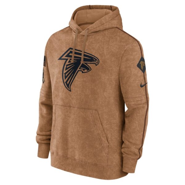 Atlanta Falcons Nike 2023 Salute To Service Club Pullover Hoodie - Brown