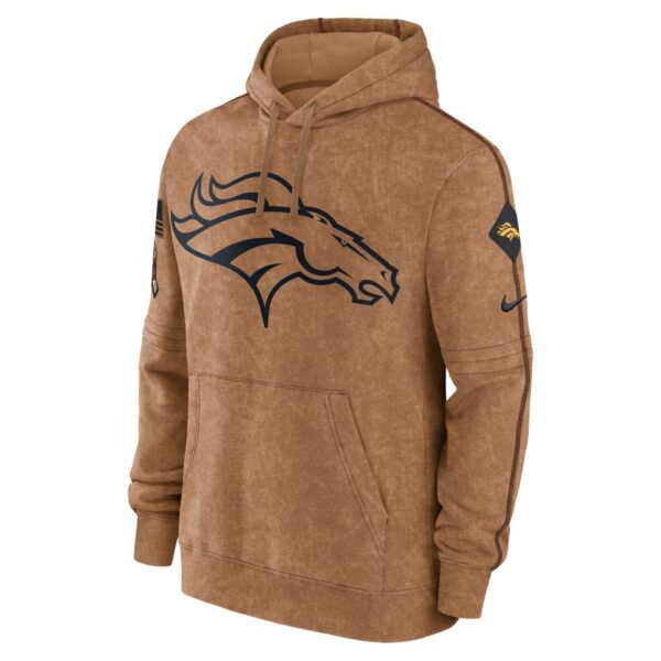 Denver Broncos Nike 2023 Salute To Service Club Pullover Hoodie - Brown