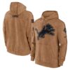 Detroit Lions Nike 2023 Salute To Service Club Pullover Hoodie - Brown