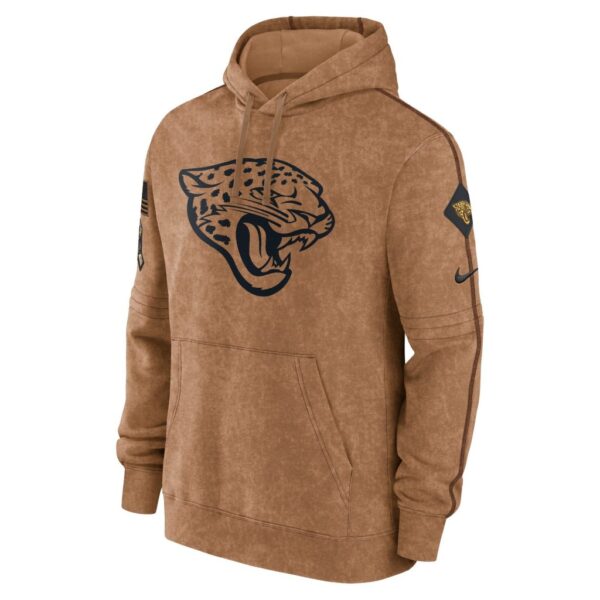 Jacksonville Jaguars Nike 2023 Salute To Service Club Pullover Hoodie - Brown