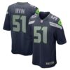 Men's Seattle Seahawks Bruce Irvin Nike College Navy Game Jersey