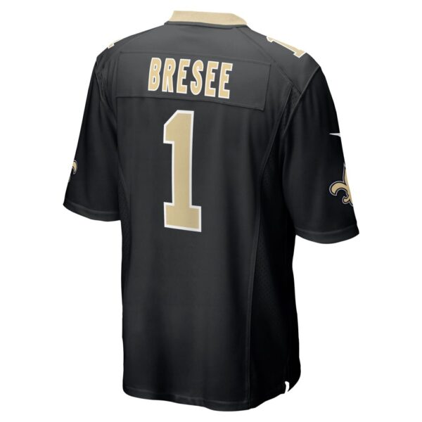 Men's New Orleans Saints Bryan Bresee Nike Black 2023 NFL Draft First Round Pick Game Jersey