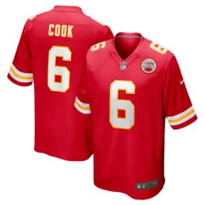 Men's Kansas City Chiefs Bryan Cook Nike Red Game Player Jersey