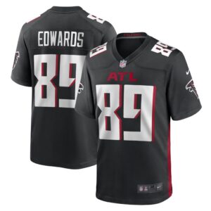 Men's Atlanta Falcons Bryan Edwards Nike Black Game Player Jersey