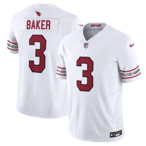 Men's Arizona Cardinals Budda Baker Nike White Vapor F.U.S.E. Limited Jersey