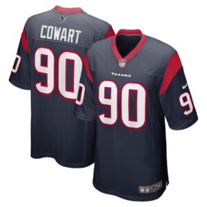 Men's Houston Texans Byron Cowart Nike Navy Team Game Jersey