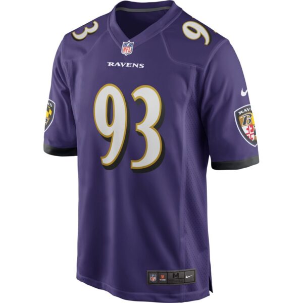 Men's Baltimore Ravens Calais Campbell Nike Purple Game Player Jersey