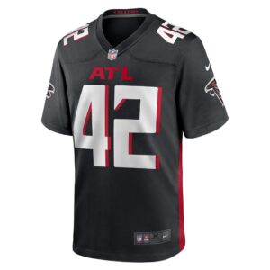 Men's Atlanta Falcons Caleb Huntley Nike Black Game Jersey