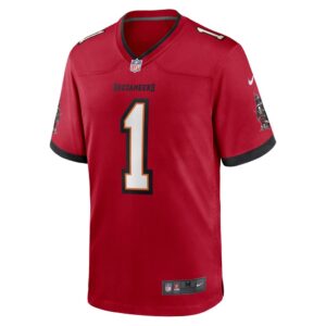 Men's Tampa Bay Buccaneers Calijah Kancey Nike Red 2023 NFL Draft First Round Pick Game Jersey