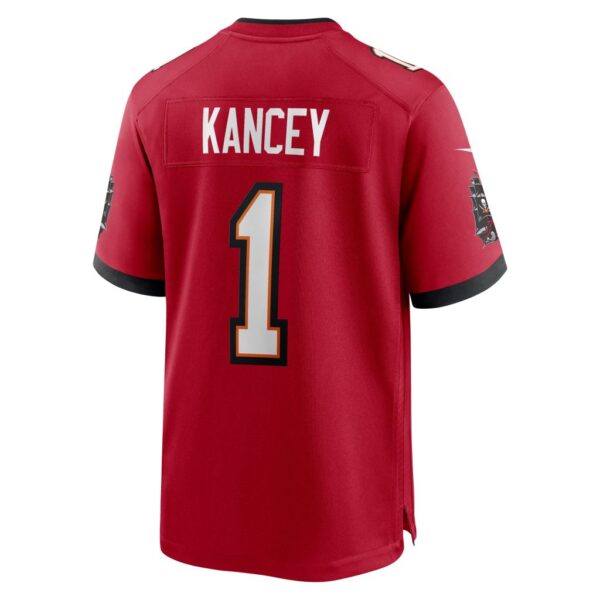 Men's Tampa Bay Buccaneers Calijah Kancey Nike Red 2023 NFL Draft First Round Pick Game Jersey