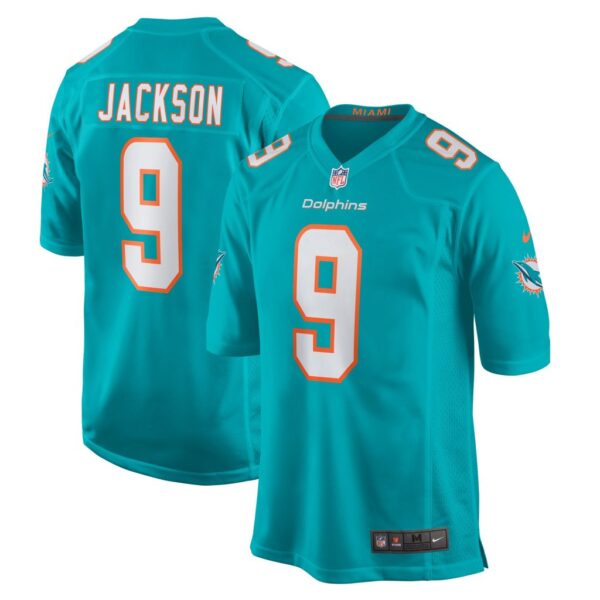 Men's Miami Dolphins Calvin Jackson Nike Aqua Home Game Player Jersey