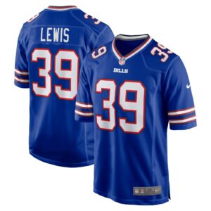 Men's Buffalo Bills Cam Lewis Nike Royal Player Game Jersey