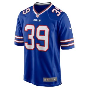 Men's Buffalo Bills Cam Lewis Nike Royal Player Game Jersey