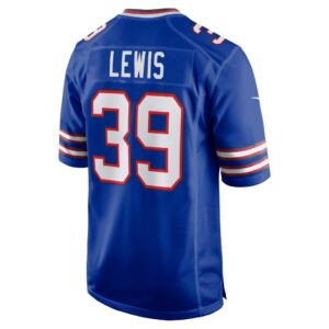 Men's Buffalo Bills Cam Lewis Nike Royal Player Game Jersey