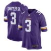 Men's Minnesota Vikings Cameron Dantzler Nike Purple Game Jersey