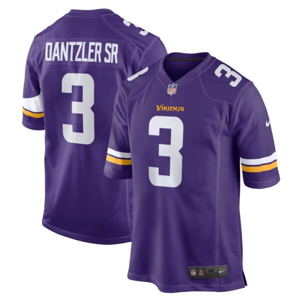 Men's Minnesota Vikings Cameron Dantzler Nike Purple Game Jersey