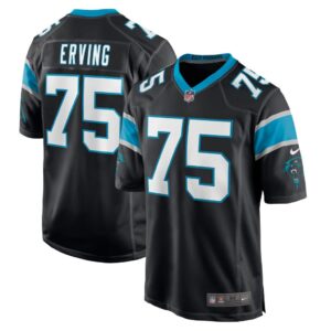 Men's Carolina Panthers Cameron Erving Nike Black Game Jersey