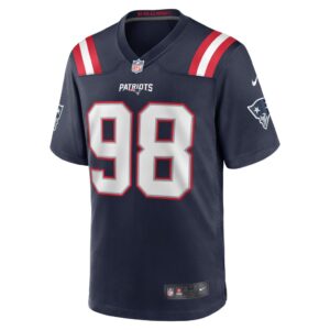 Men's New England Patriots Carl Davis Jr. Nike Navy Game Player Jersey