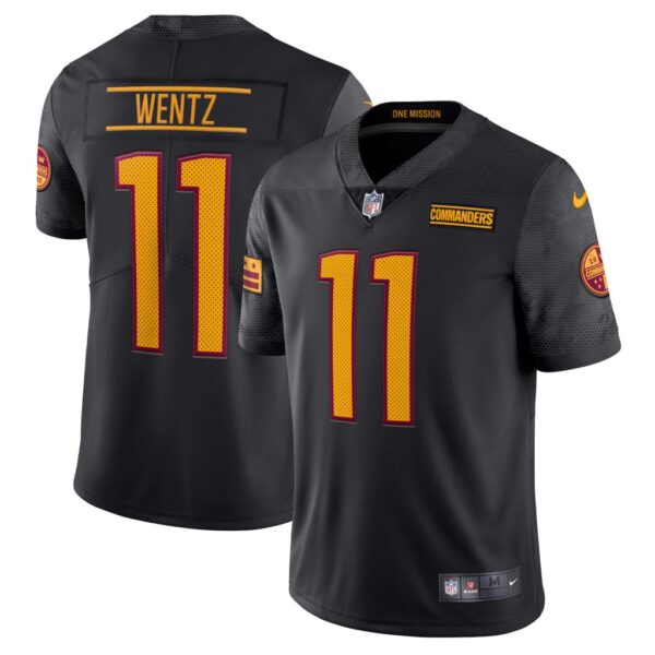 Carson Wentz Washington Commanders Nike Alternate Vapor Limited Jersey - Black