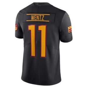 Carson Wentz Washington Commanders Nike Alternate Vapor Limited Jersey - Black