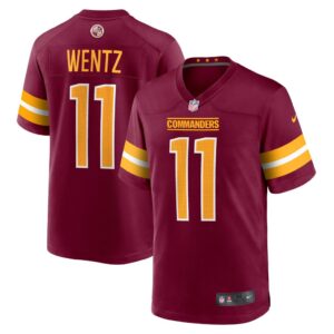 Men's Washington Commanders Carson Wentz Nike Burgundy Game Jersey