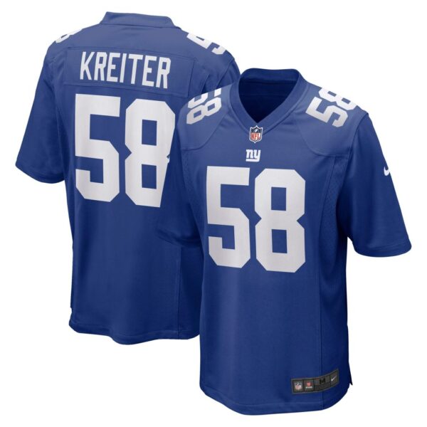 Men's New York Giants Casey Kreiter Nike Royal Game Jersey