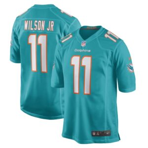 Men's Miami Dolphins Cedrick Wilson Jr. Nike Aqua Game Player Jersey