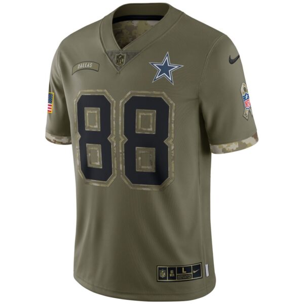 Men's Dallas Cowboys Nike Olive 2022 Salute To Service Limited Jersey