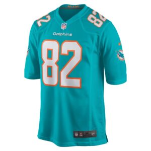 Men's Miami Dolphins Cethan Carter Nike Aqua Game Jersey