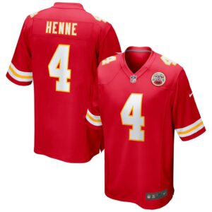 Men's Kansas City Chiefs Chad Henne Nike Red Game Jersey