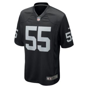 Men's Las Vegas Raiders Chandler Jones Nike Black Game Jersey