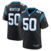 Men's Carolina Panthers Chandler Wooten Nike Black Team Game Jersey