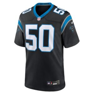 Men's Carolina Panthers Chandler Wooten Nike Black Team Game Jersey