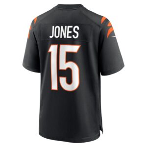 Charlie Jones Cincinnati Bengals Nike Team Game Jersey - Black