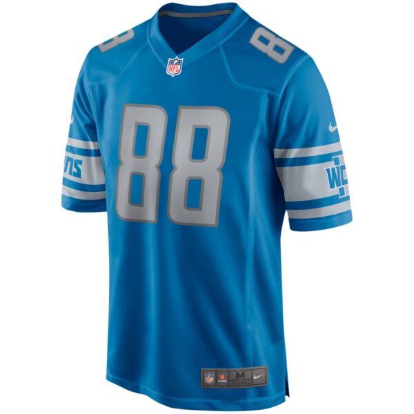 Men's Detroit Lions Charlie Sanders Nike Blue Game Retired Player Jersey