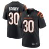 Chase Brown Cincinnati Bengals Nike Team Game Jersey - Black