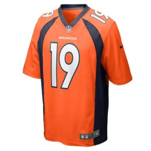 Men's Denver Broncos Chase Edmonds Nike Orange Game Player Jersey