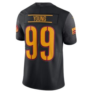 Men's Washington Commanders Chase Young Nike Black Alternate Vapor Limited Jersey