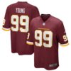 Men's Nike Chase Young Burgundy Washington Football Team Game Jersey