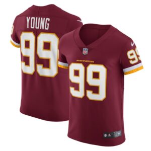 Chase Young Washington Football Team Nike Vapor Elite Player Jersey - Burgundy