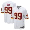 Men's Nike Chase Young White Washington Football Team Game Jersey