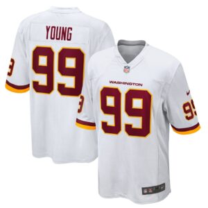 Men's Nike Chase Young White Washington Football Team Game Jersey