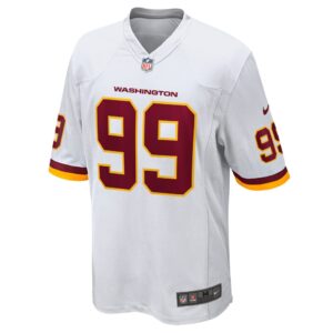 Men's Nike Chase Young White Washington Football Team Game Jersey