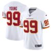 Men's Washington Football Team Chase Young Nike White Vapor Limited Jersey