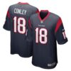 Men's Houston Texans Chris Conley Nike Navy Game Jersey