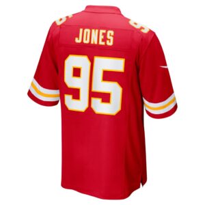 Men's Kansas City Chiefs Chris Jones Nike Red Super Bowl LVII Patch Game Jersey