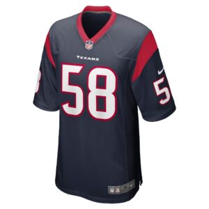 Men's Houston Texans Christian Kirksey Nike Navy Game Jersey