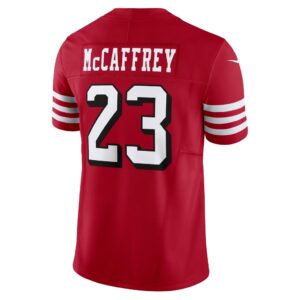 Men's San Francisco 49ers Christian McCaffrey Nike Scarlet Alternate Vapor F.U.S.E. Limited Jersey